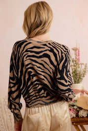 Crosswalk Zebra Knit Cardigan - Westly