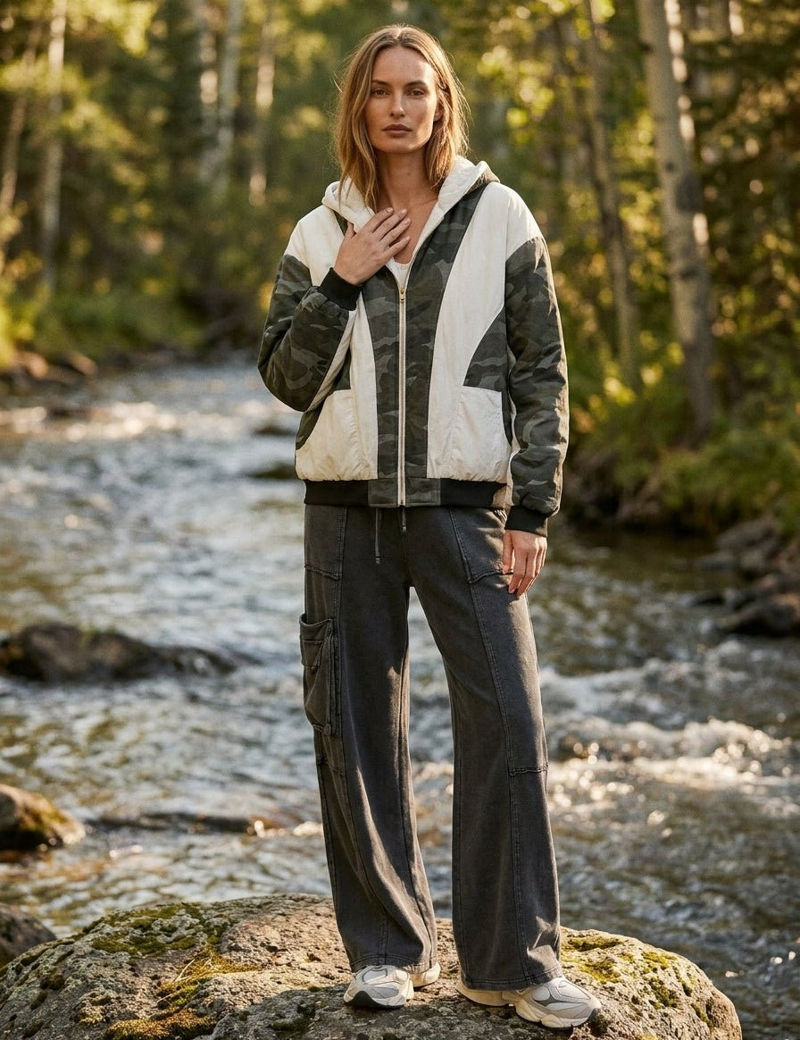 Crosswinds Reversible Camo Colorblock Jacket - Westly