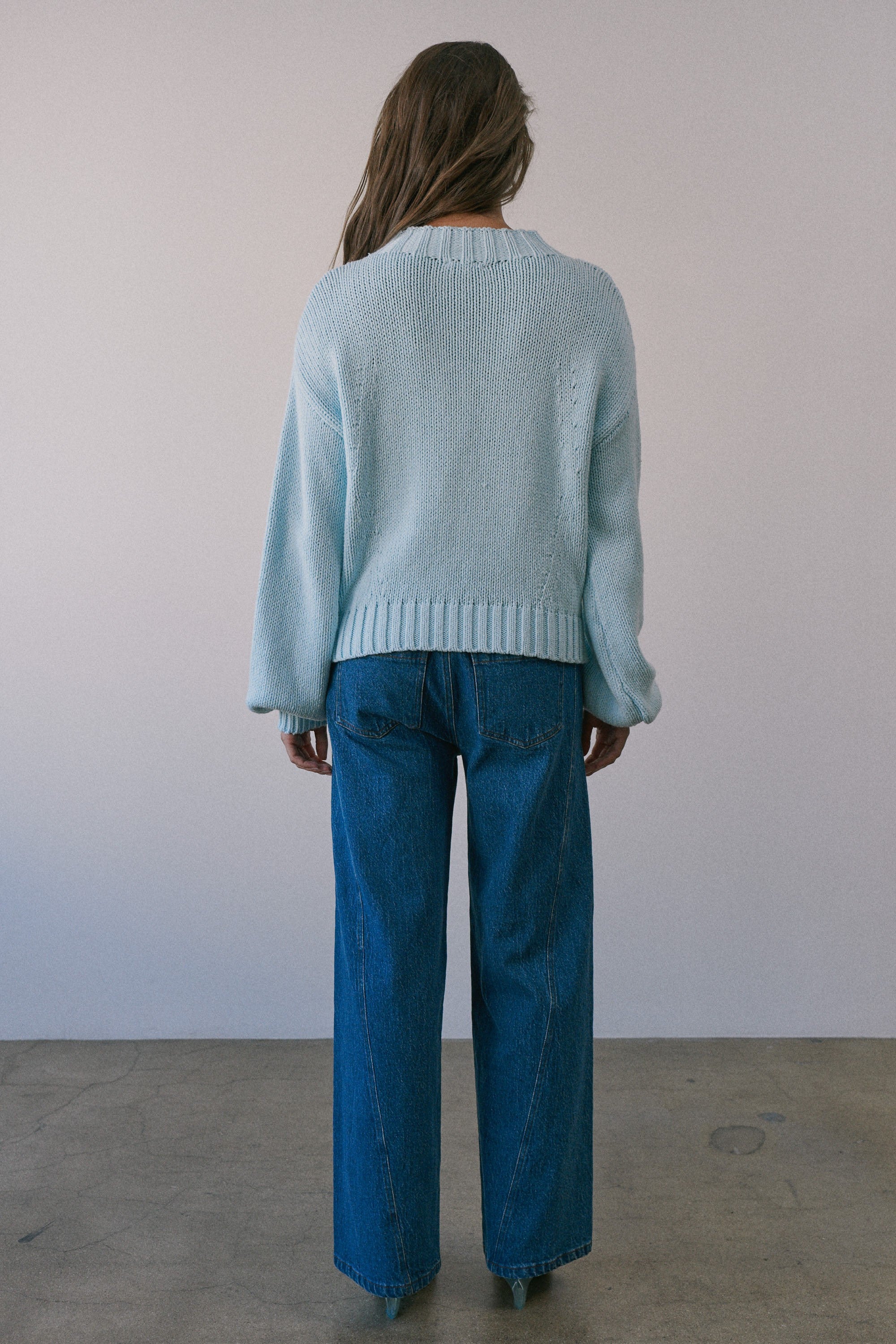 Crystal Peak Snowflake Sweater in Icy Blue - product photo 9
