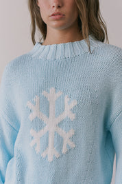 Crystal Peak Snowflake Sweater in Icy Blue - product photo 10