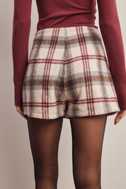 Culver Plaid Skort in Ecru, photo 6