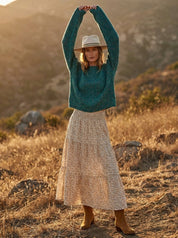 Cypress Multi - Color Yarn Crewneck Sweater - Westly