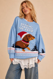 Dachshund Holiday Knit Sweater - Westly