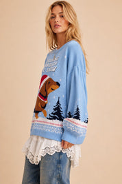 Dachshund Holiday Knit Sweater - Westly