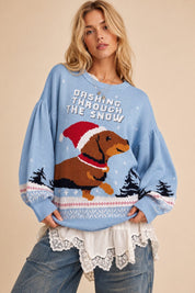 Dachshund Holiday Knit Sweater - Westly