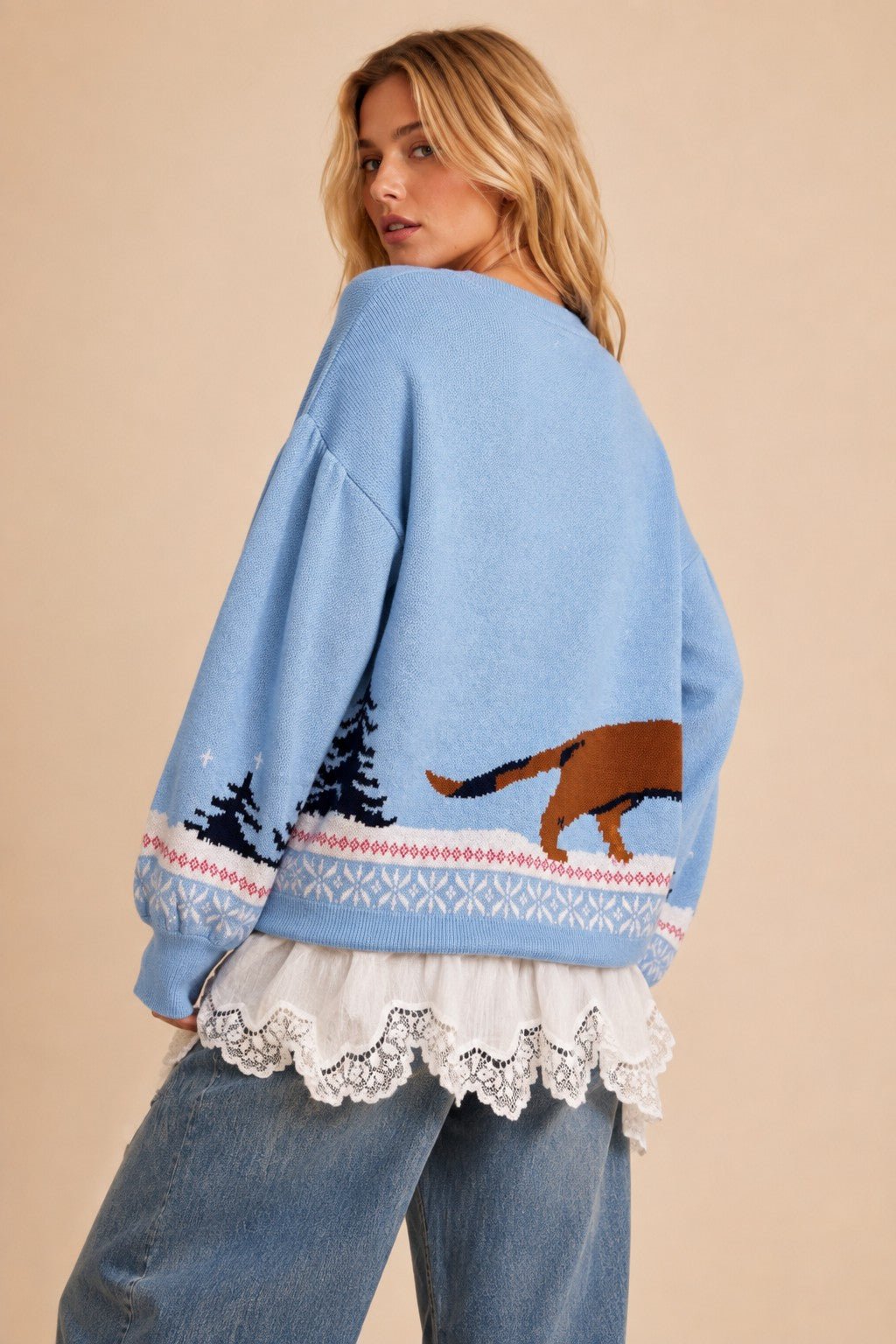Dachshund Holiday Knit Sweater - Westly