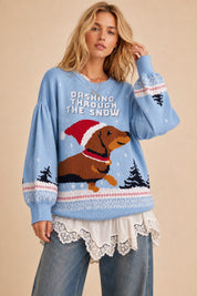 Dachshund Holiday Knit Sweater - Westly