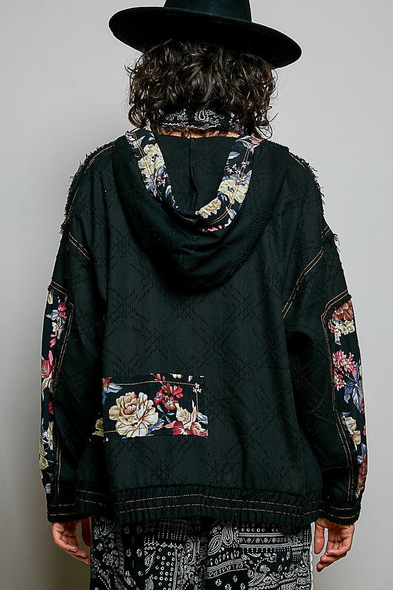 Dahlia Patchwork Zip-Up Hoodie - Westly