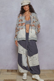 Dahlia Patchwork Zip-Up Hoodie - Westly