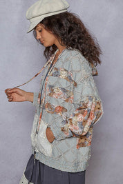 Dahlia Patchwork Zip-Up Hoodie - Westly