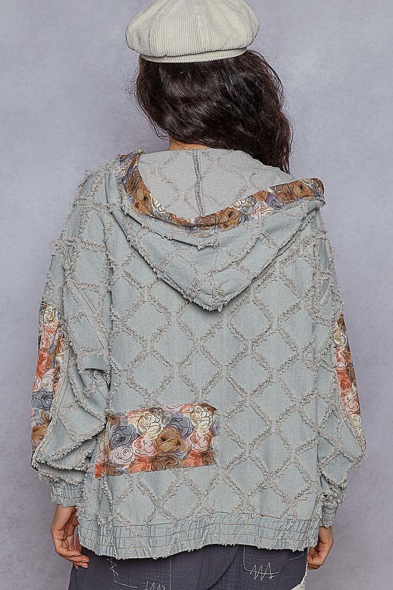 Dahlia Patchwork Zip-Up Hoodie - Westly