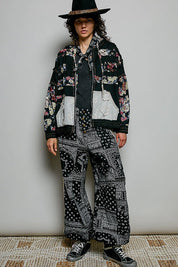 Dahlia Patchwork Zip-Up Hoodie - Westly