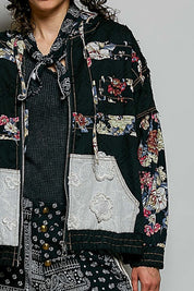 Dahlia Patchwork Zip-Up Hoodie - Westly