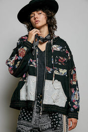 Dahlia Patchwork Zip-Up Hoodie - Westly