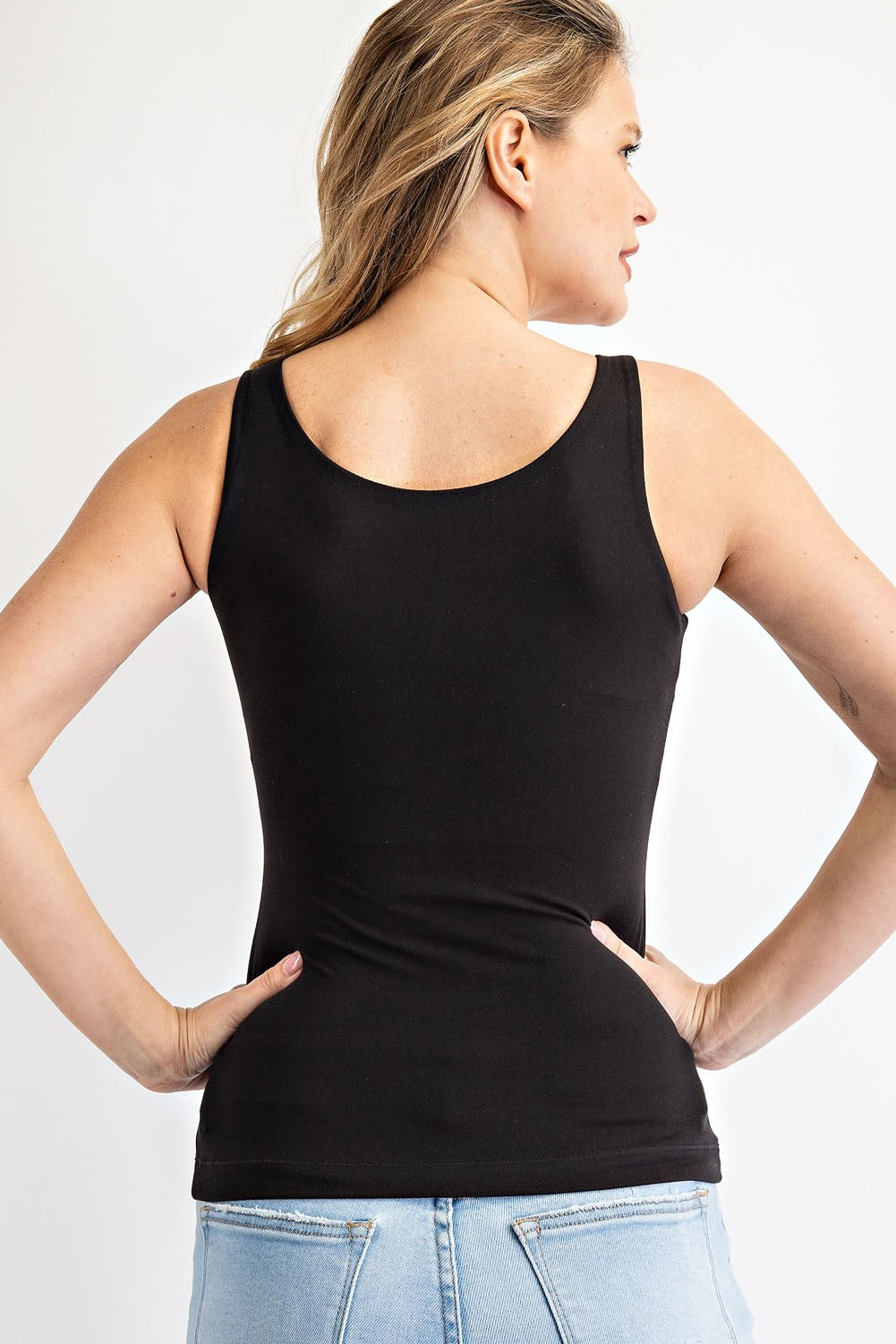 Daily Practice Scoop Neck Active Tank in Black, photo 2