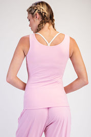 Daily Practice Scoop Neck Active Tank in Sugar Pink, photo 3