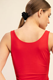 Daily Practice Scoop Neck Active Tank in True Red, photo 2