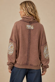 Daisy Chain Floral Tie Neck Pullover - Westly