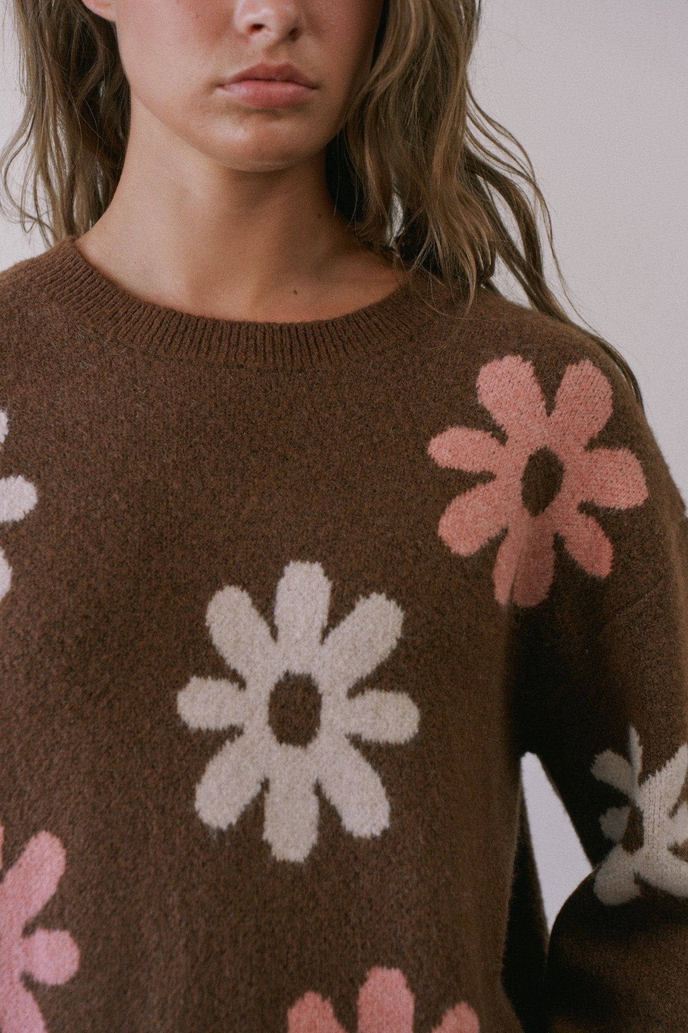 Daisy Dispatch Floral Knit Sweater - Westly
