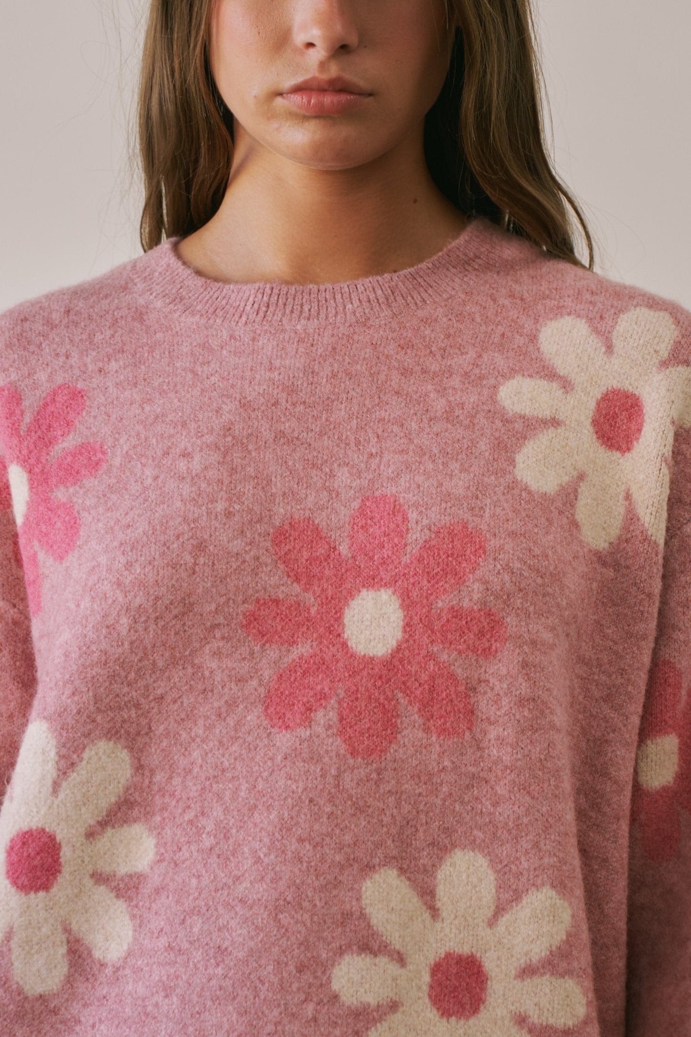 Daisy Dispatch Floral Knit Sweater - Westly