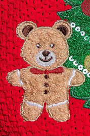 Dancin' Around The Tree Cropped Knit Sweater - Westly