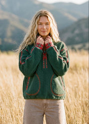 Darby Plaid Trim Pullover - Westly