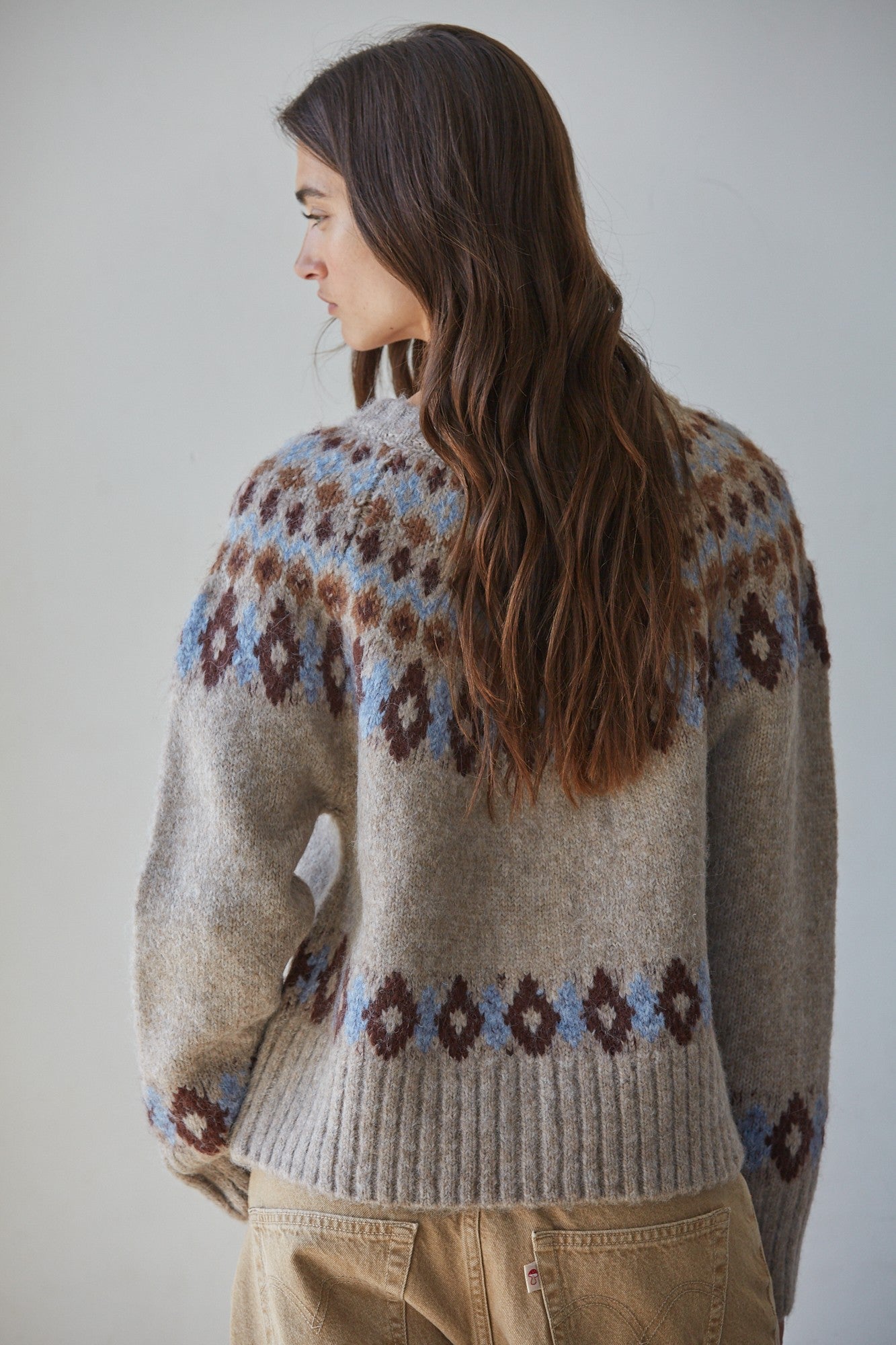 Davos Diary Fair Isle Knit Cardigan - Westly