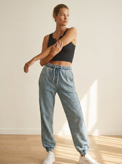 Day To Night Acid Wash Fleece Joggers - Westly