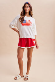 Daybreak Star Patch French Terry Shorts - Westly
