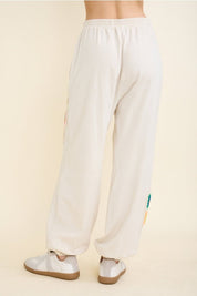 Daydream Mineral Washed Crochet Joggers - Westly
