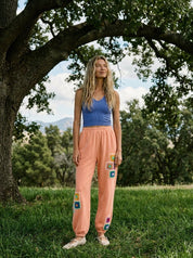 Daydream Mineral Washed Crochet Joggers - Westly