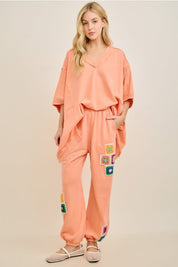 Daydream Mineral Washed Crochet Joggers - Westly