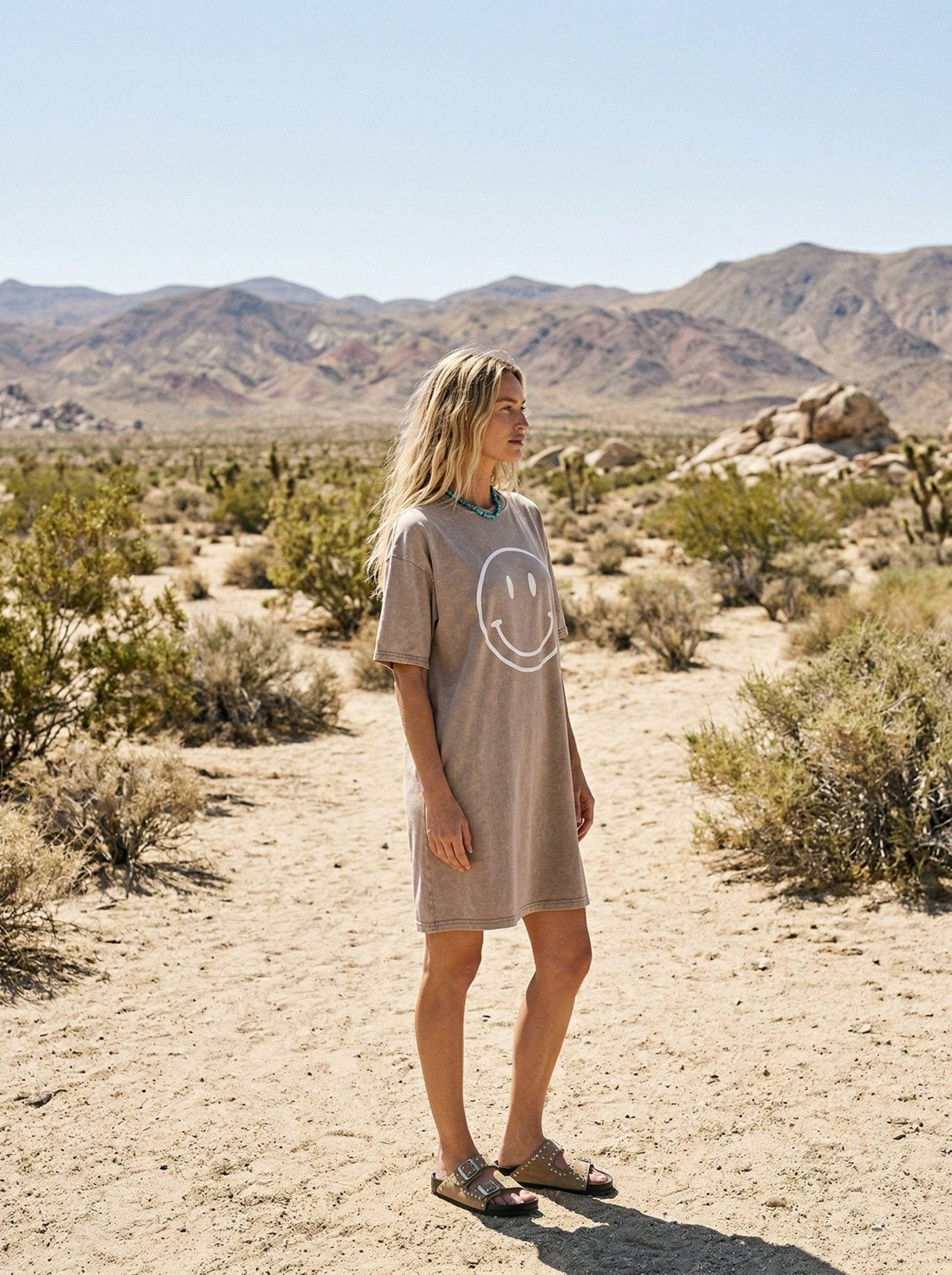 daydreamer t shirt dress Daydreamer Washed Cotton T-Shirt Dress Mushroom / M