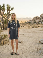 Daydreamer Washed Cotton T-Shirt Dress - Westly