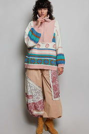 Daytripper Half-Zip Balloon Sleeve Sweater - Westly