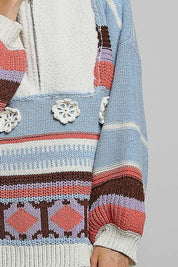 Daytripper Half-Zip Balloon Sleeve Sweater - Westly