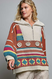 Daytripper Half-Zip Balloon Sleeve Sweater - Westly