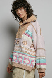 Daytripper Half-Zip Balloon Sleeve Sweater - Westly