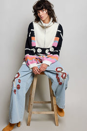 Daytripper Half-Zip Balloon Sleeve Sweater - Westly