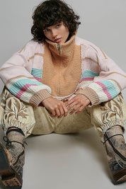Daytripper Half-Zip Balloon Sleeve Sweater - Westly
