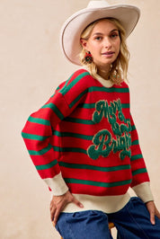 December Club Striped Sweater - Westly