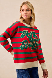 December Club Striped Sweater - Westly