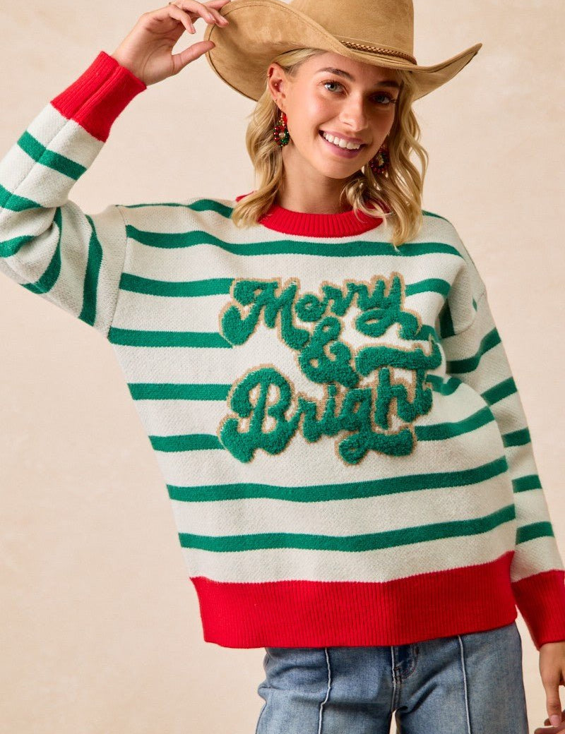 December Club Striped Sweater - Westly