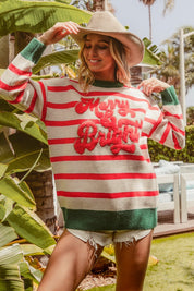 December Club Striped Sweater - Westly