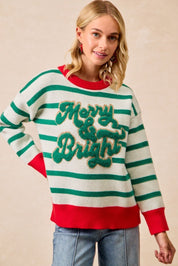 December Club Striped Sweater - Westly