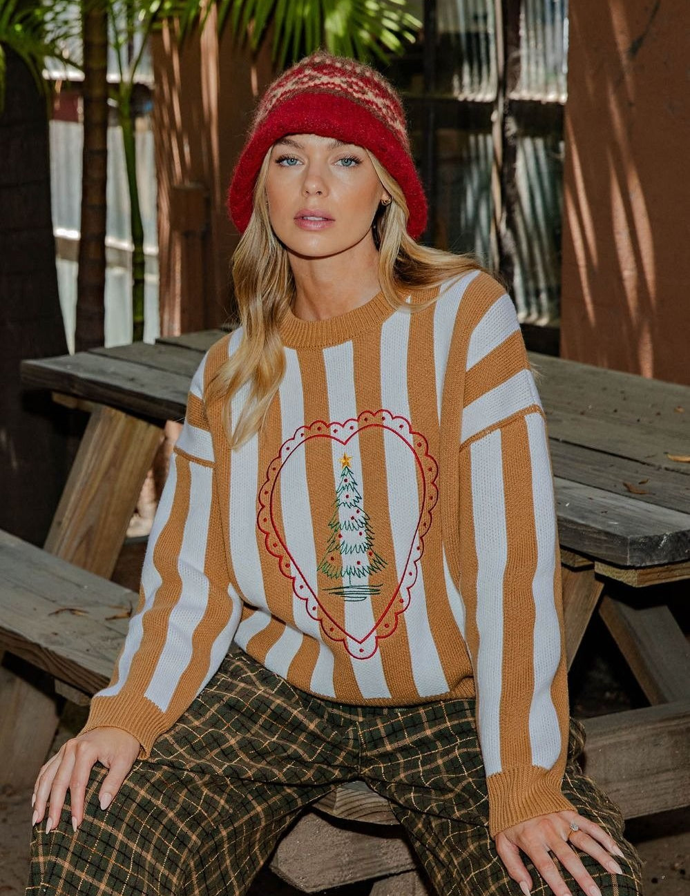 December Embroidered Christmas Sweater - Westly