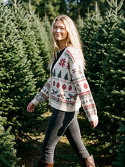 December Traditions Fair Isle Cardigan - Westly