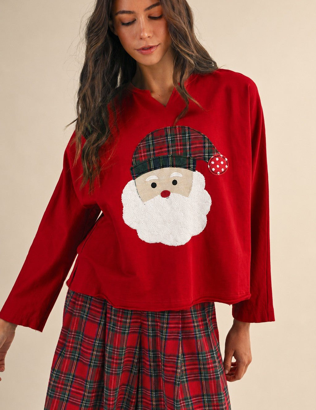 December's Calling Santa Patch Pullover - Westly