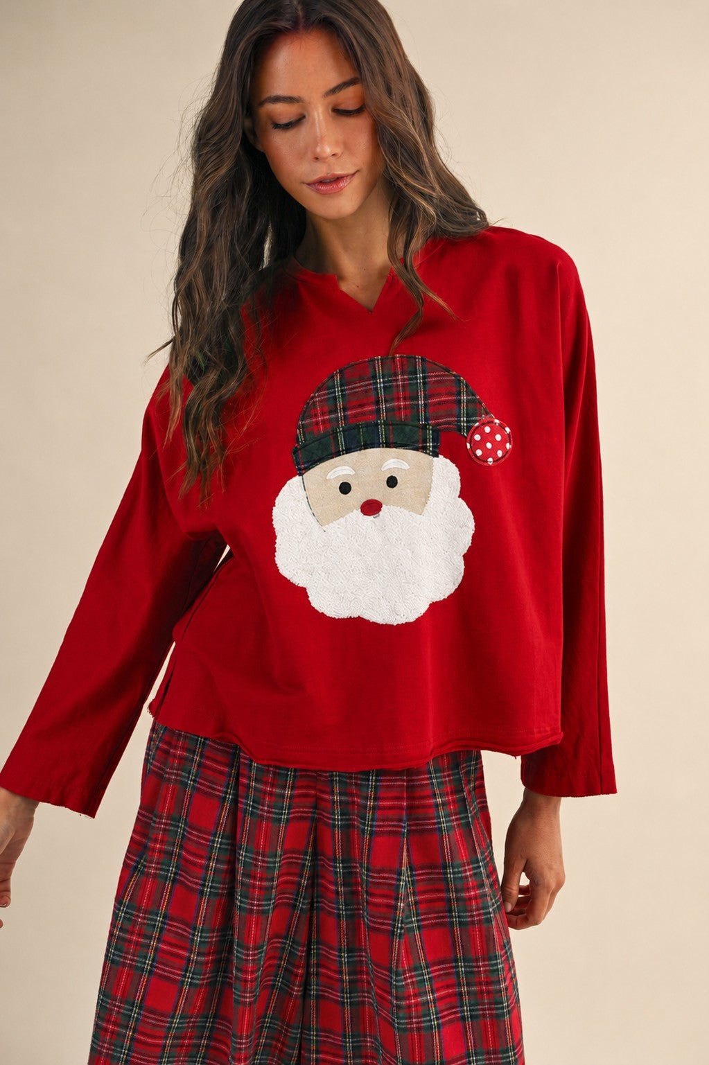 December's Calling Santa Patch Pullover - Westly