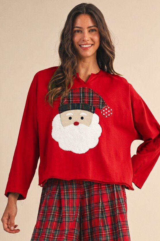 December's Calling Santa Patch Pullover - Westly